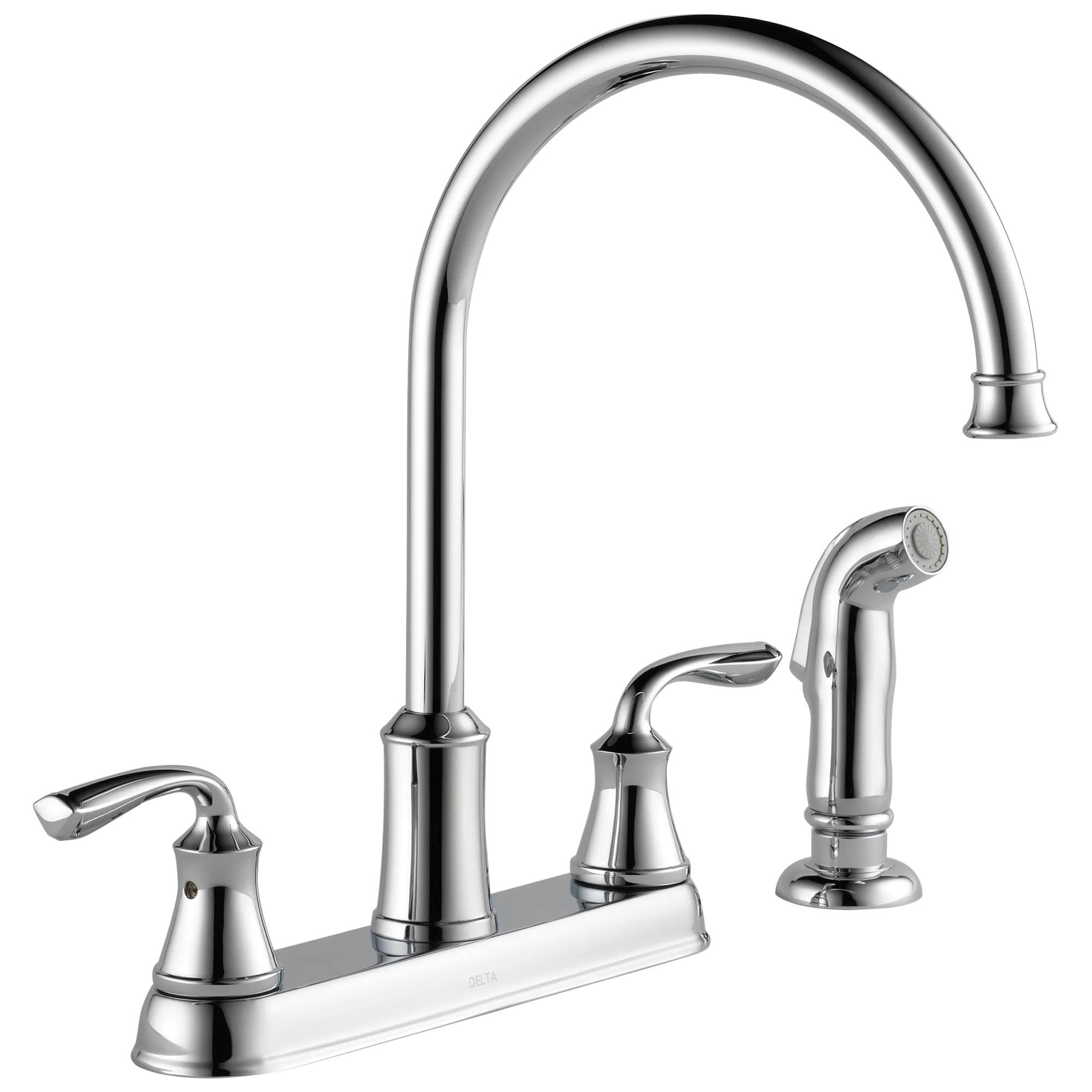 Two Handle Kitchen Faucet with Spray