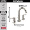 Two Handle Widespread Bathroom Faucet (Recertified)