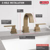 Two Handle Widespread Bathroom Faucet (Recertified)