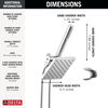 Single Setting Two-in-One Combination Shower