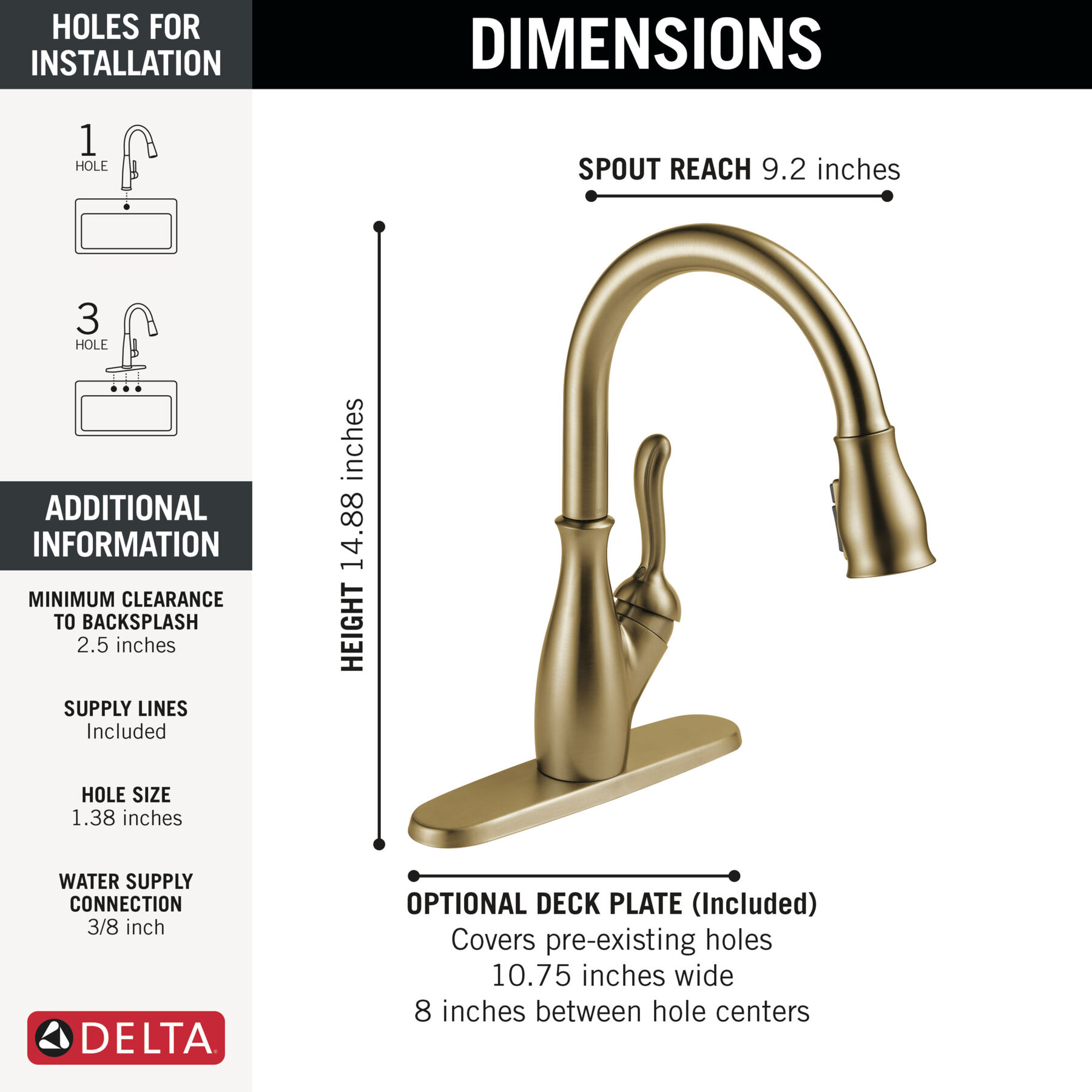Single Handle Pull-Down Kitchen Faucet with ShieldSpray® Technology, image 3