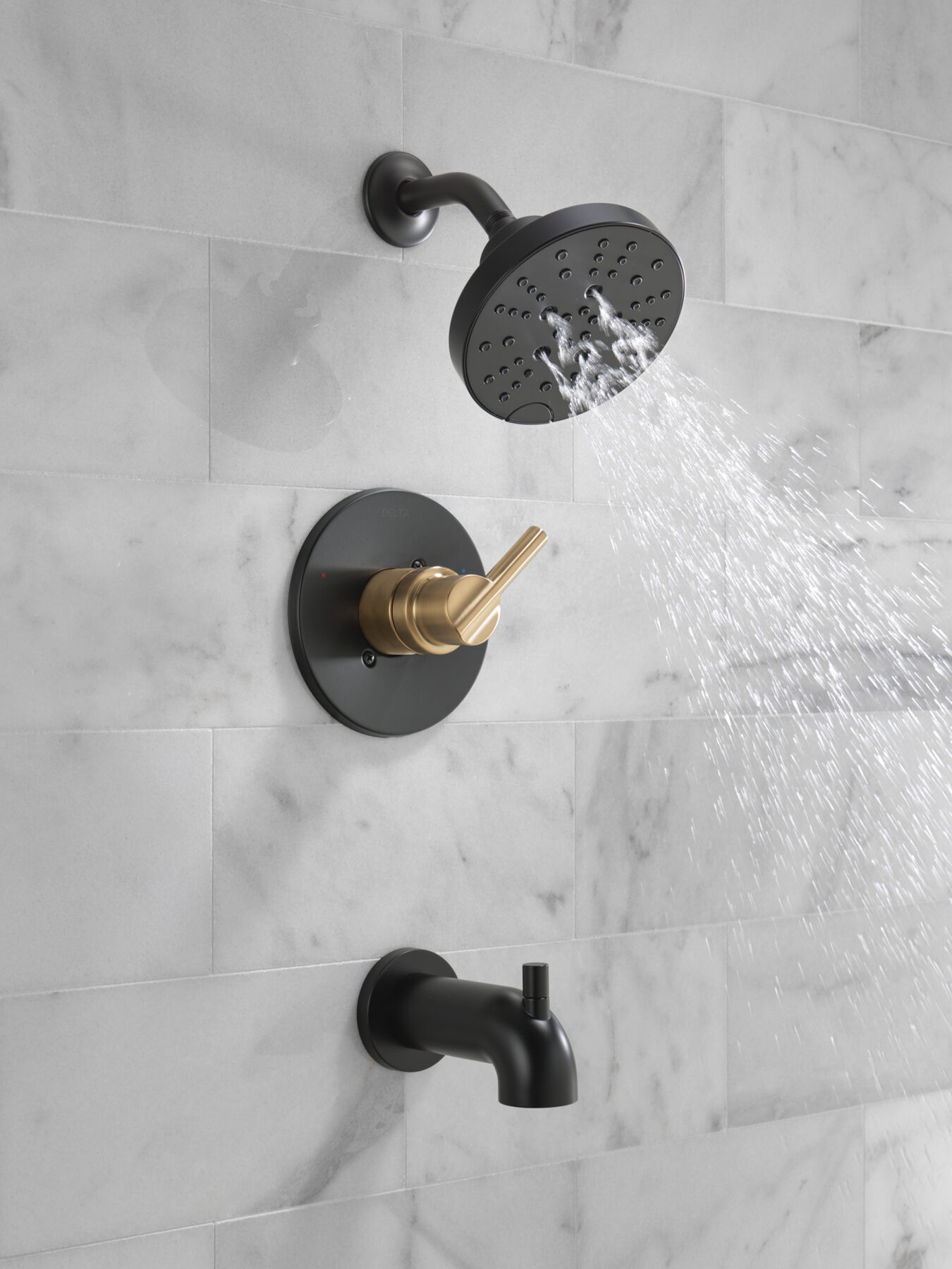 Tub/Shower Rough & Trim 1L 14S (Recertified), image 5