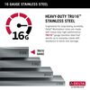 33&rdquo; Workstation Kitchen Sink&nbsp;Drop-In Top Mount&nbsp;16 Gauge&nbsp;Stainless Steel 50/50 Double Bowl with&nbsp;WorkFlow&trade; Ledge&nbsp;and Accessories