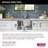 17&rdquo; Workstation Undermount Single Bowl 16 Gauge Stainless Steel&nbsp;Bar Prep Kitchen Sink with&nbsp;WorkFlow&trade; Ledge and Accessories
