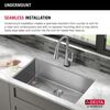30&rdquo; Undermount Stainless Steel Single Bowl Kitchen Sink&nbsp;with Accessories