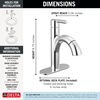 Single Handle Pull-Down Bathroom Faucet
