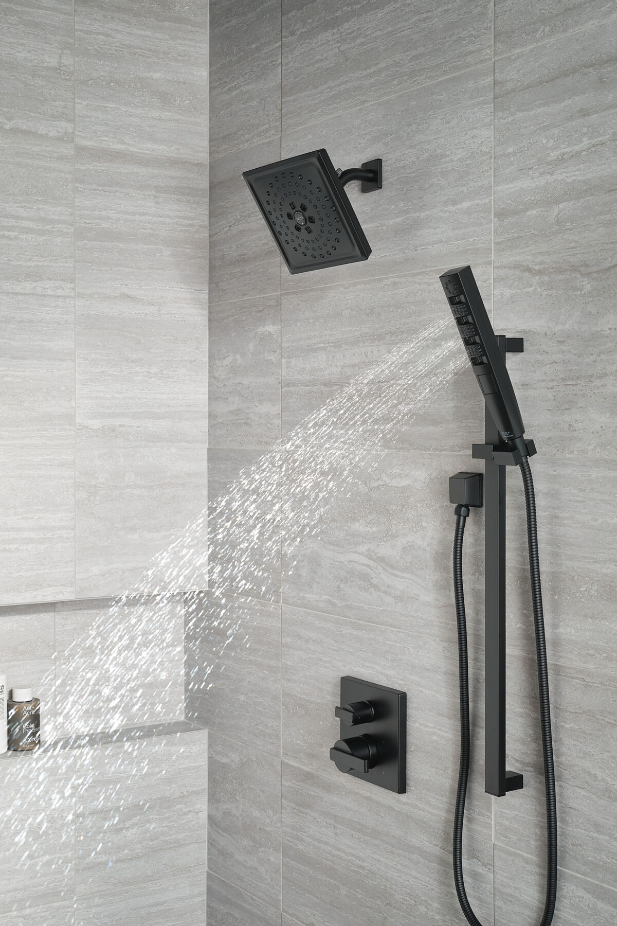 Angular Modern Monitor® 14 Series Valve Trim with 3-Setting Integrated Diverter, image 3
