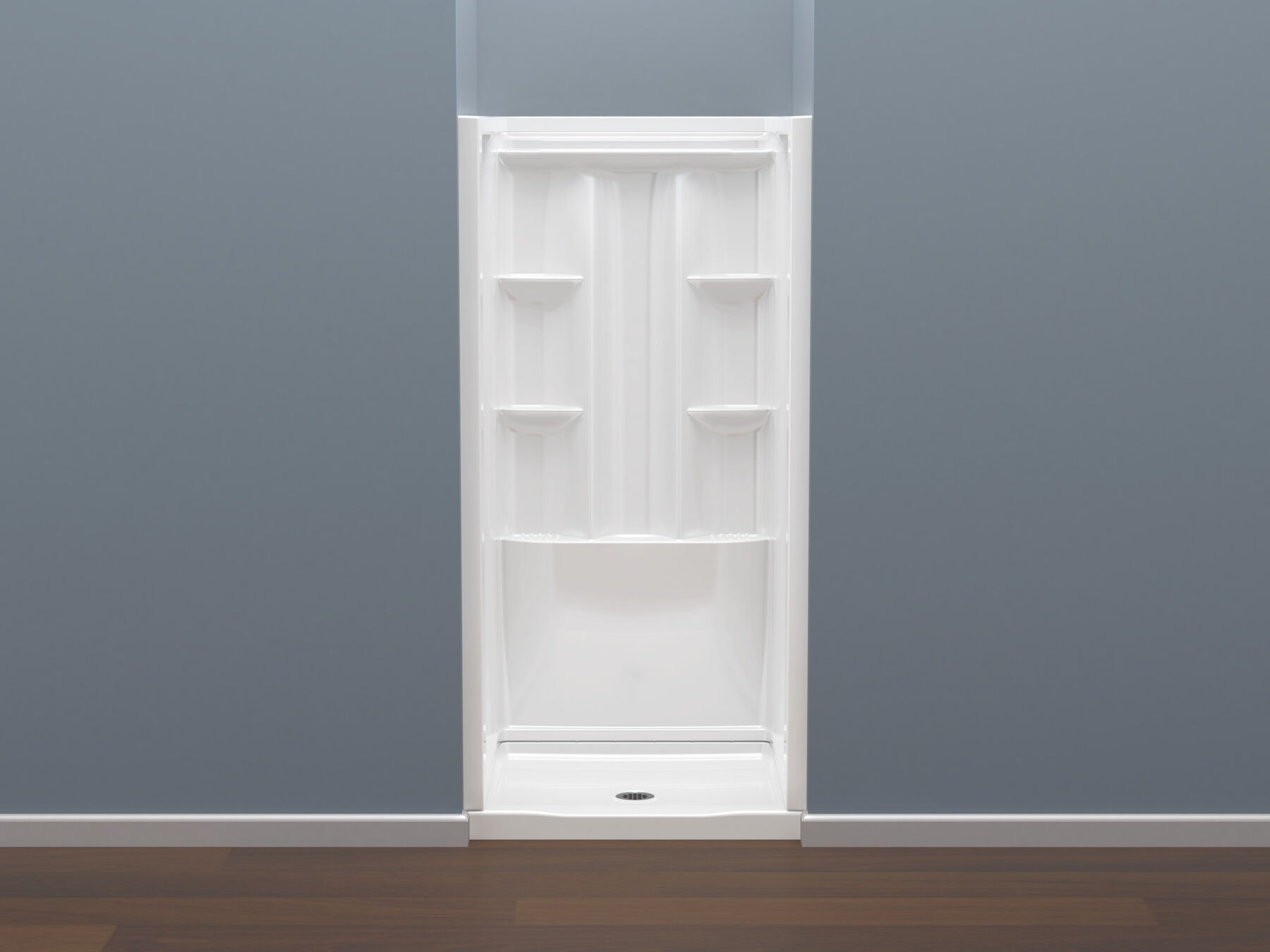 36x36 Alcove Shower Base and Wall Set Bundle, image 5
