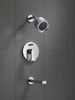 In-Wall Tub and Shower - Stick Handle; with 3-Setting Shower Head Ceramic Valve System