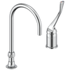Single Control Mixing Faucet with Gooseneck Spout - Less Pop-Up