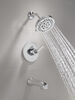 Widespread Lavatory Faucet with 14 Series Tub Shower Trim and Bathroom Accessories Bundle