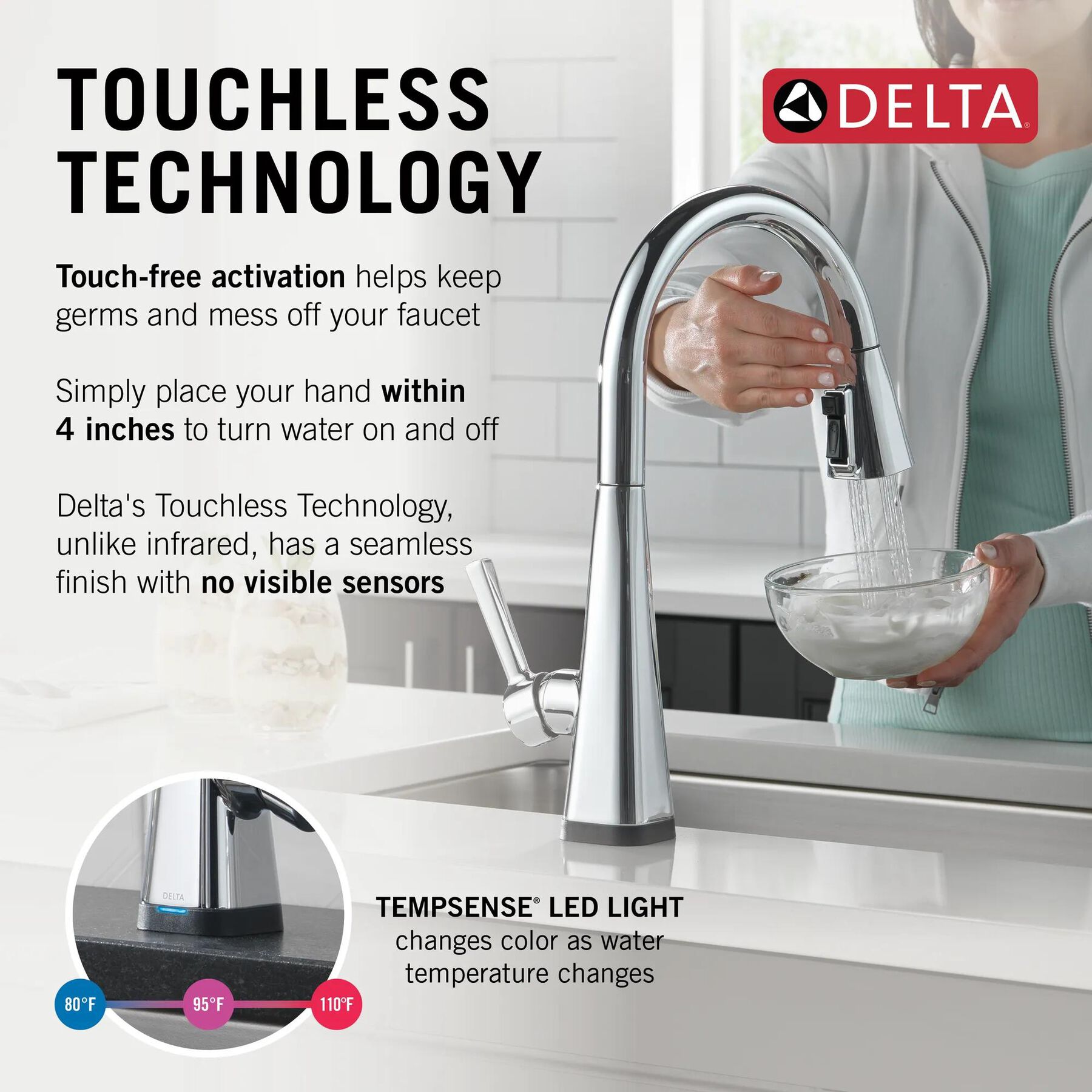 Single-Handle Pull-Down Kitchen Faucet with Touch<sub>2</sub>O&reg; Technology