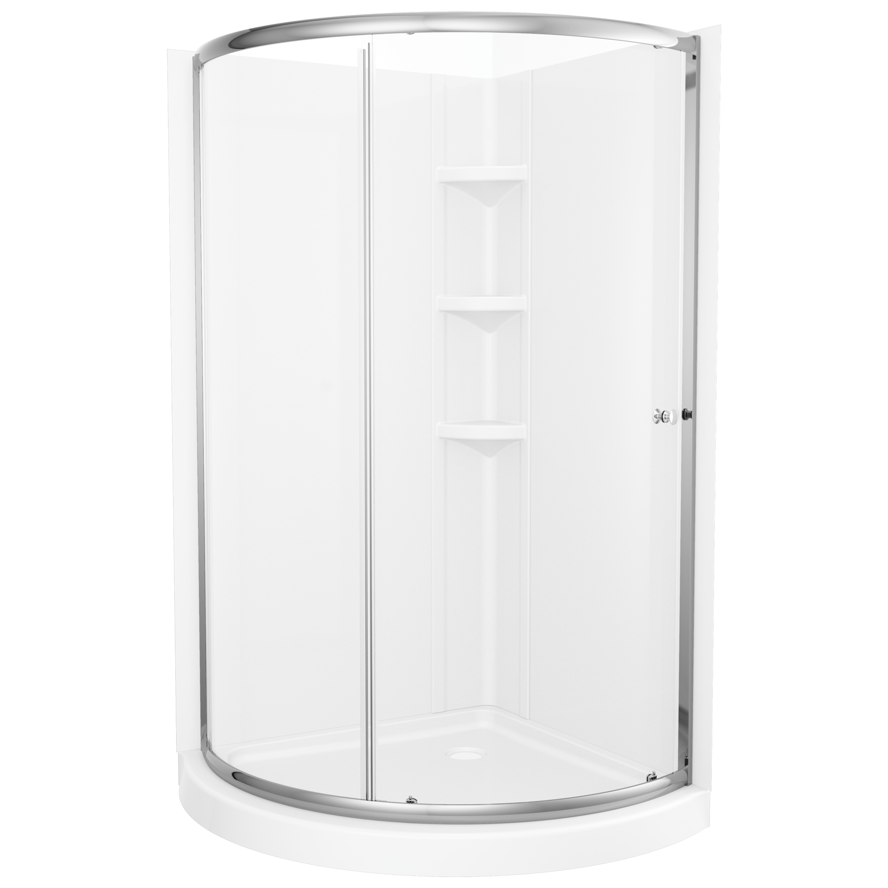 38" OPP Round Shower Enclosure Clear, image 4