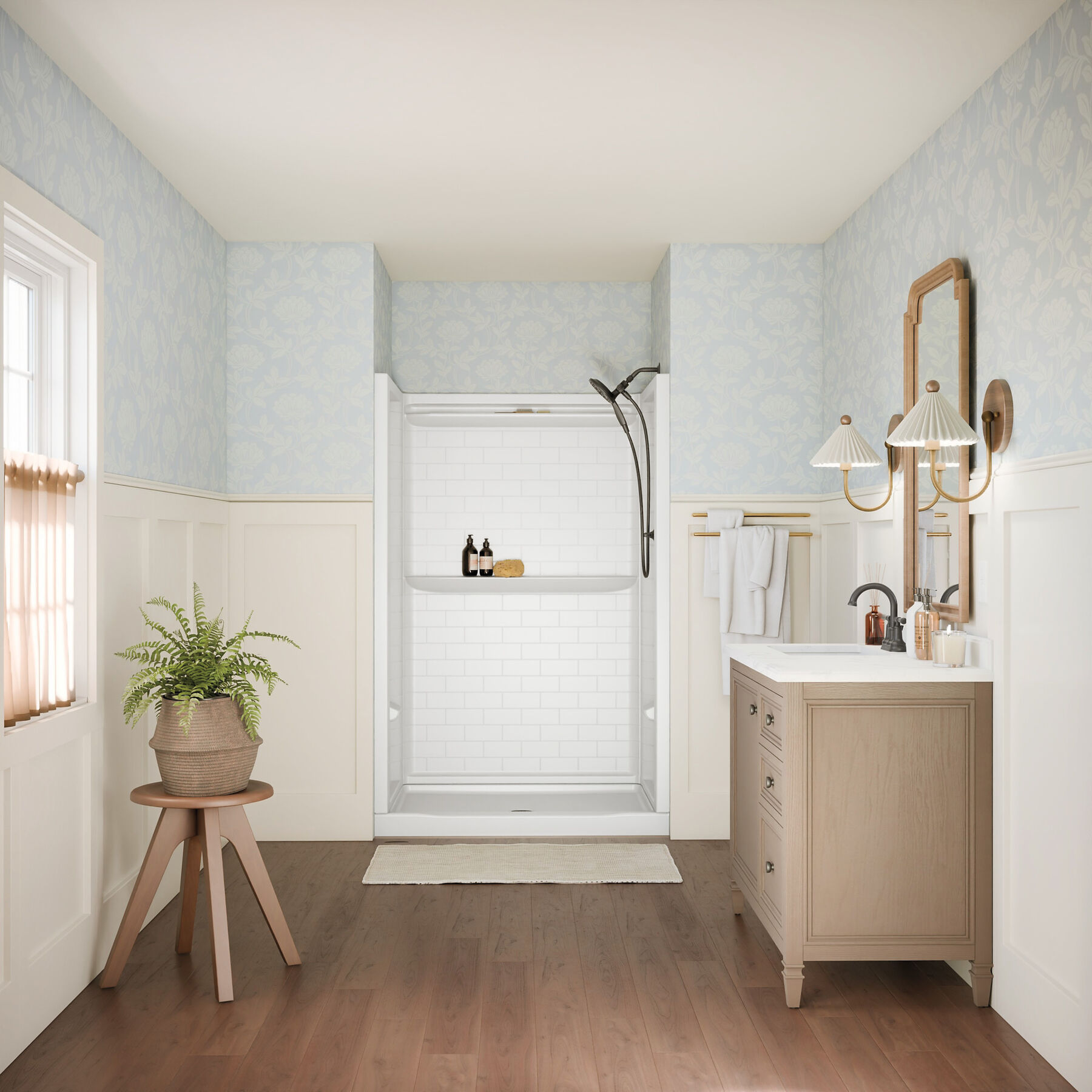 ProCrylic Tile 48 in. x 34 in. Shower Wall, image 1