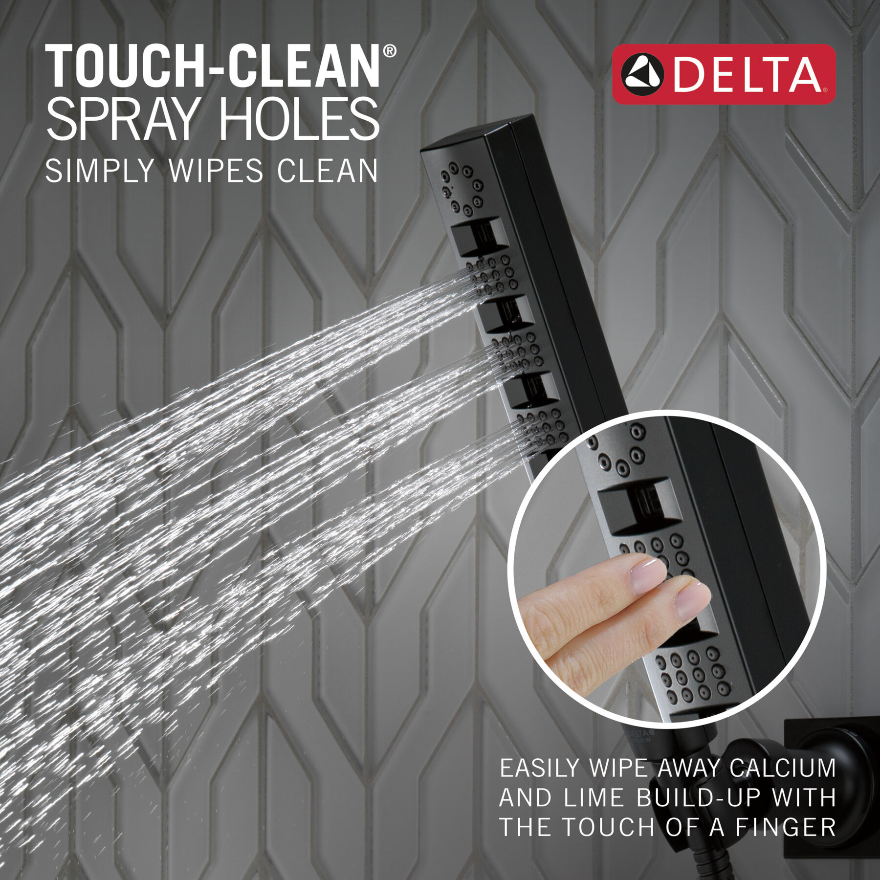 H<sub>2</sub>Okinetic® 4-Setting Wall Mount Hand Shower, image 4