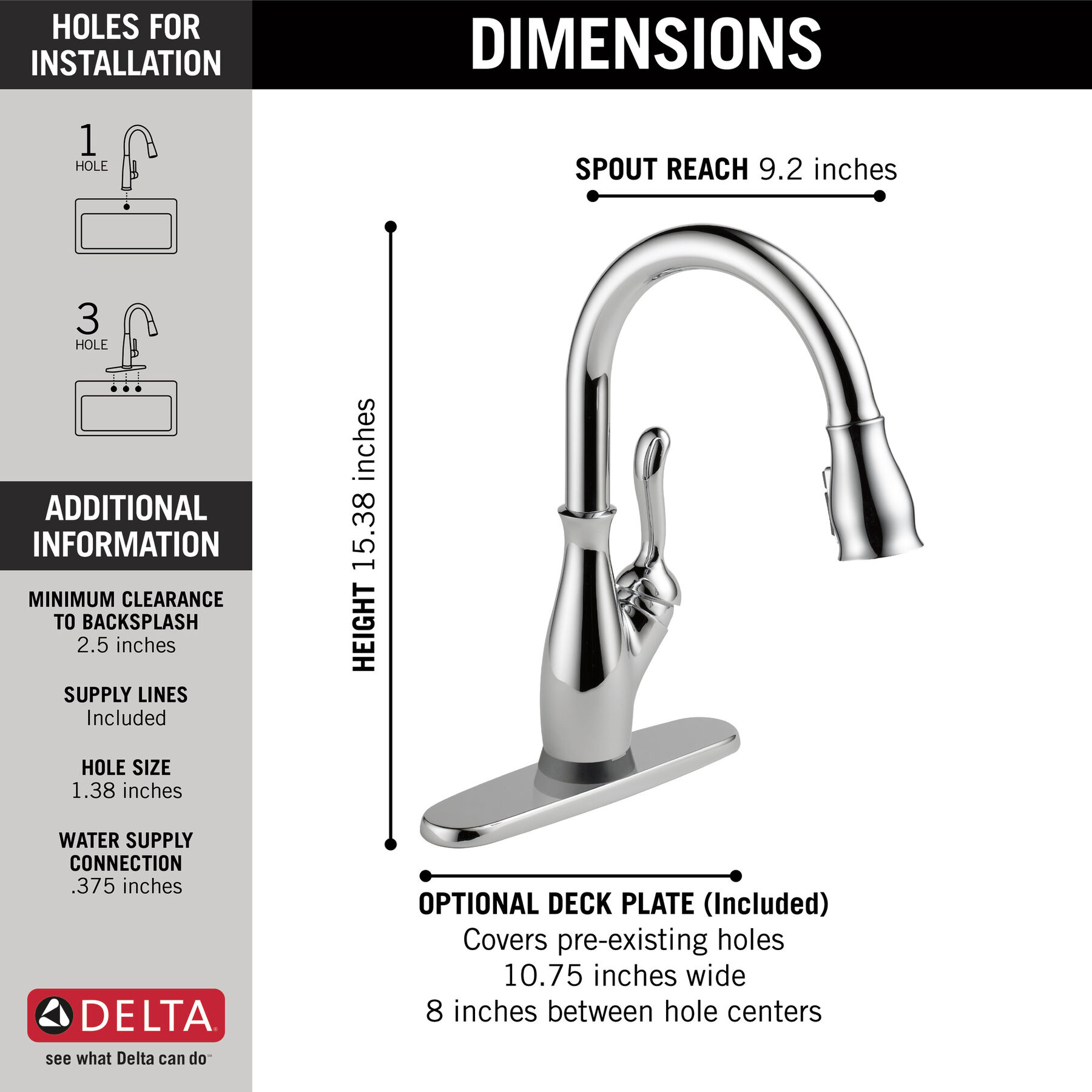 Single Handle Pull-Down Kitchen Faucet with Touch<sub>2</sub>O&reg; and ShieldSpray&reg; Technologies