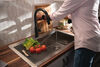 33” Workstation Kitchen Sink Drop-In Top Mount Stainless Steel Single Bowl with WorkFlow™ Ledge and Accessories