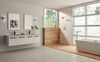 Single Handle Floor Mount Tub Filler Trim with Hand Shower