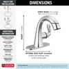 Single Handle Pull-Down Bathroom Faucet