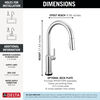Touch2O&reg; Technology Kitchen Faucet with Touchless Technology