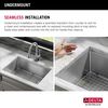 27&rdquo; Workstation Kitchen Sink Undermount Stainless Steel Single Bowl with WorkFlow&trade; Ledge and Accessories