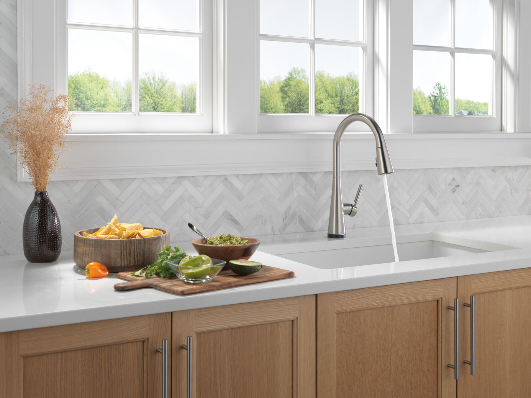 Single Handle Pull-Down Kitchen Faucet with Touch<sub>2</sub>O® and ShieldSpray® Technologies, image 10