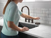Two Handle Pull-Down Bridge Kitchen Faucet