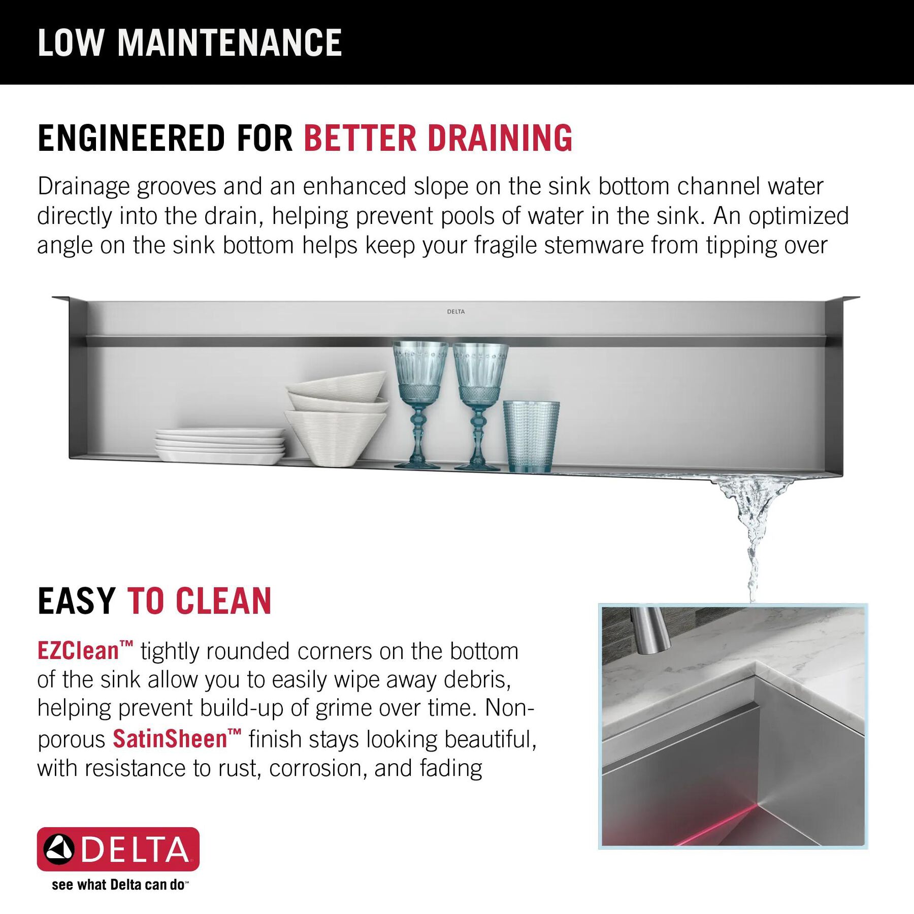 45&rdquo; Workstation Undermount Single Bowl 16 Gauge Stainless Steel Kitchen Sink with 2-Tier&nbsp;WorkFlow&trade; Ledge and Accessories