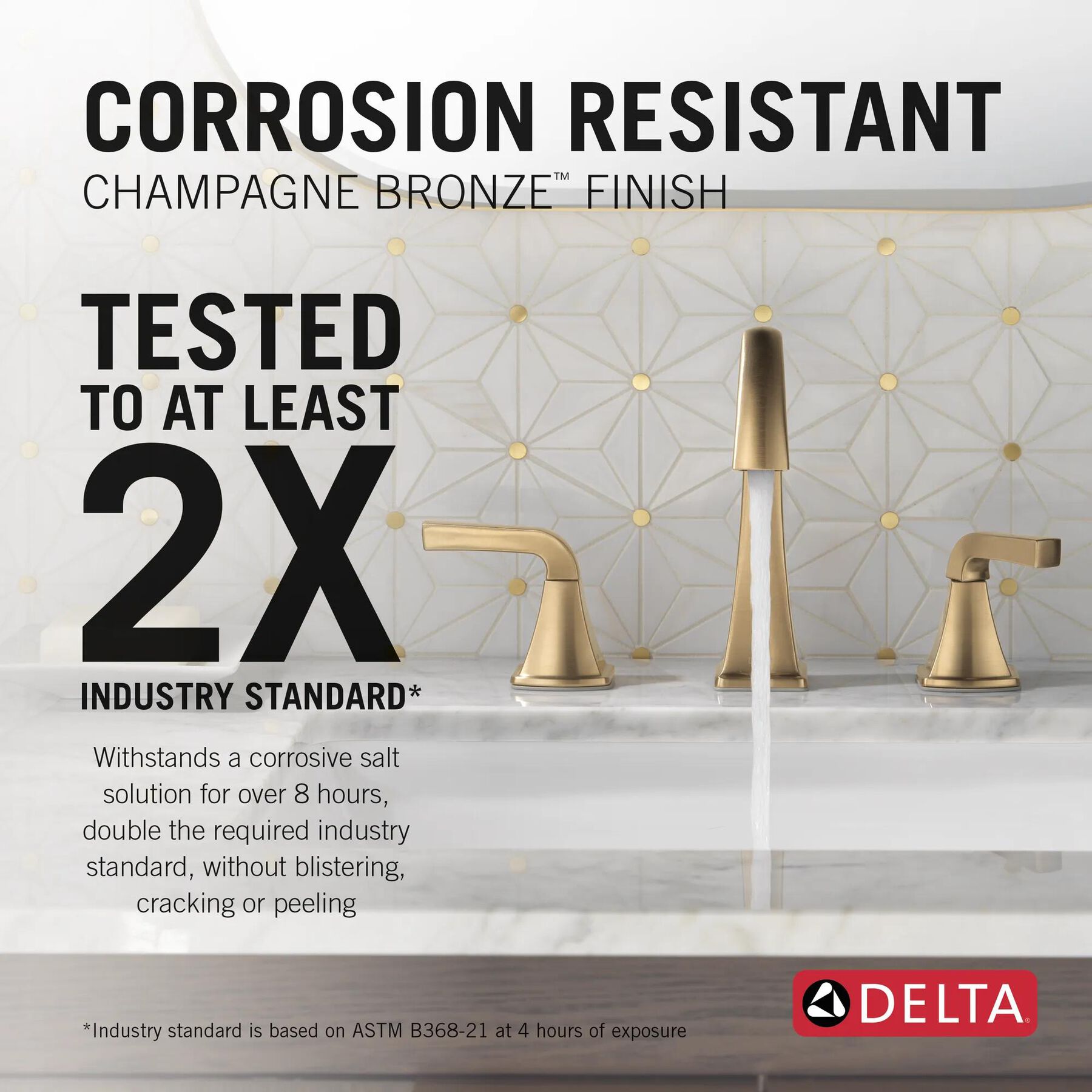 Two Handle Widespread Bathroom Faucet (Recertified)