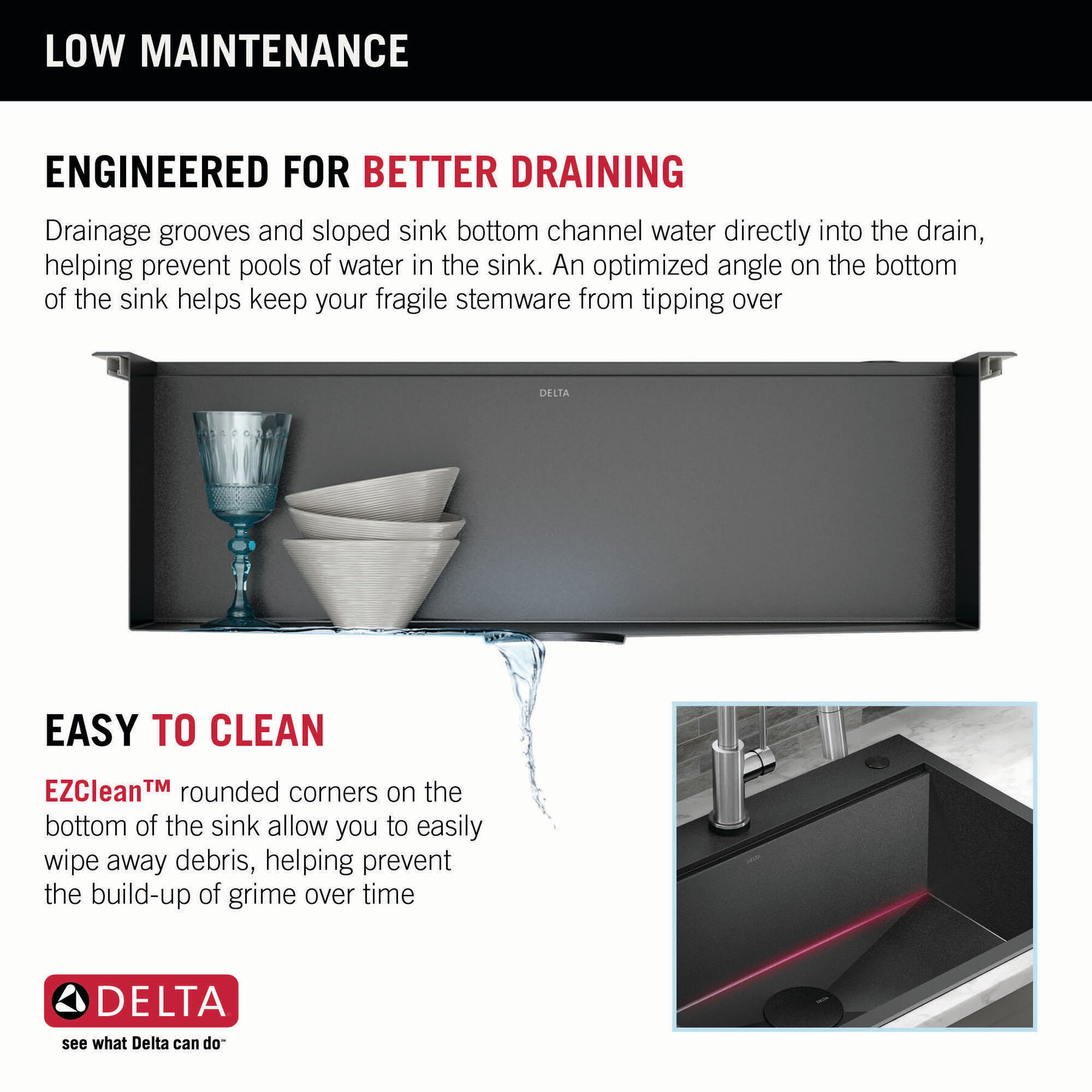 30” Drop-In Top Mount 16 Gauge Workstation Kitchen Sink Single Bowl with WorkFlow™ Ledge and Accessories, image 9