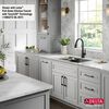 30&rdquo; Granite Composite Workstation Kitchen Sink Undermount Single Bowl with WorkFlow&trade; Ledge and Accessories in Metallic Black