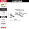 Two Handle Wall Mount Bathroom Faucet Trim Only