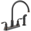 Two Handle Kitchen Faucet with Spray