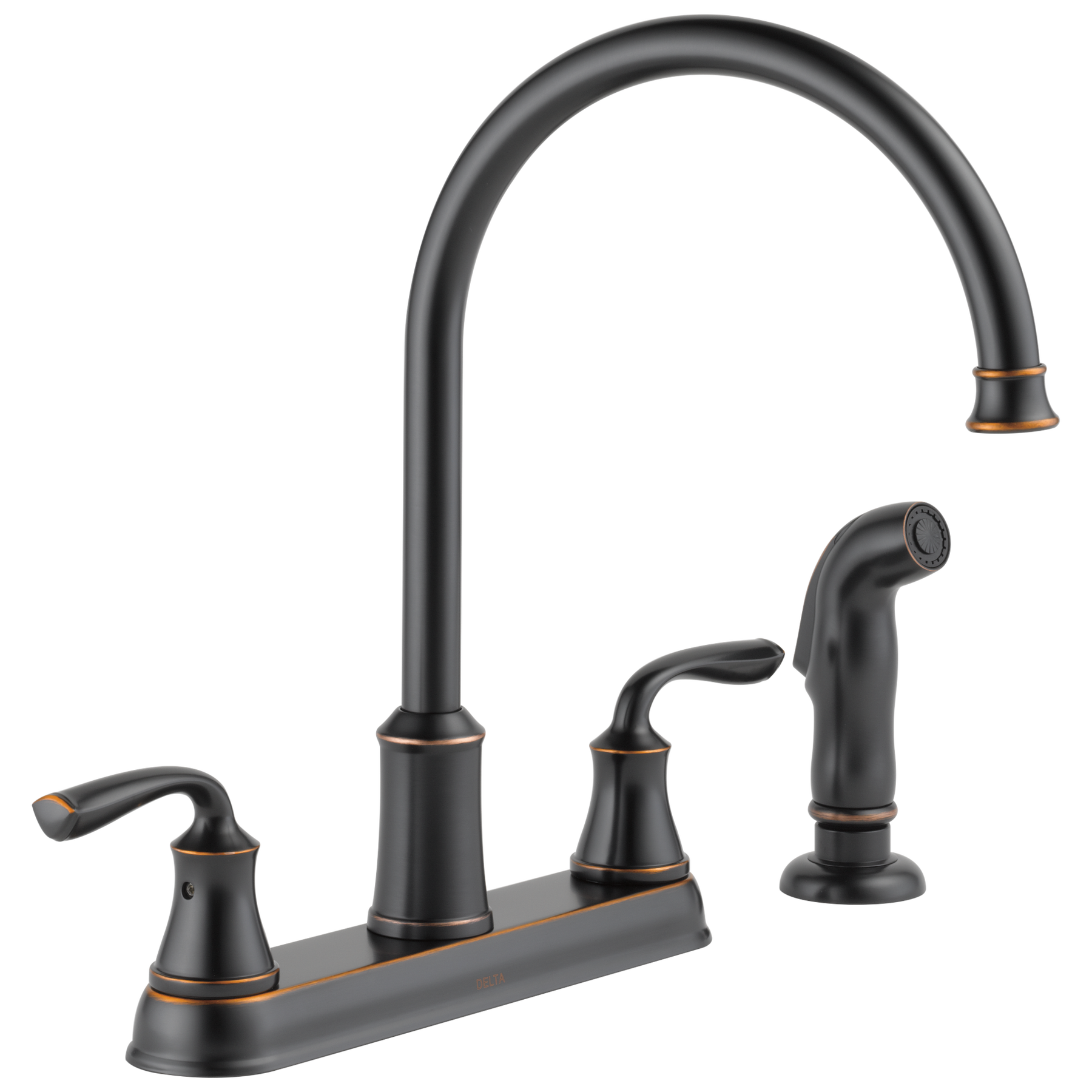 Two Handle Kitchen Faucet with Spray