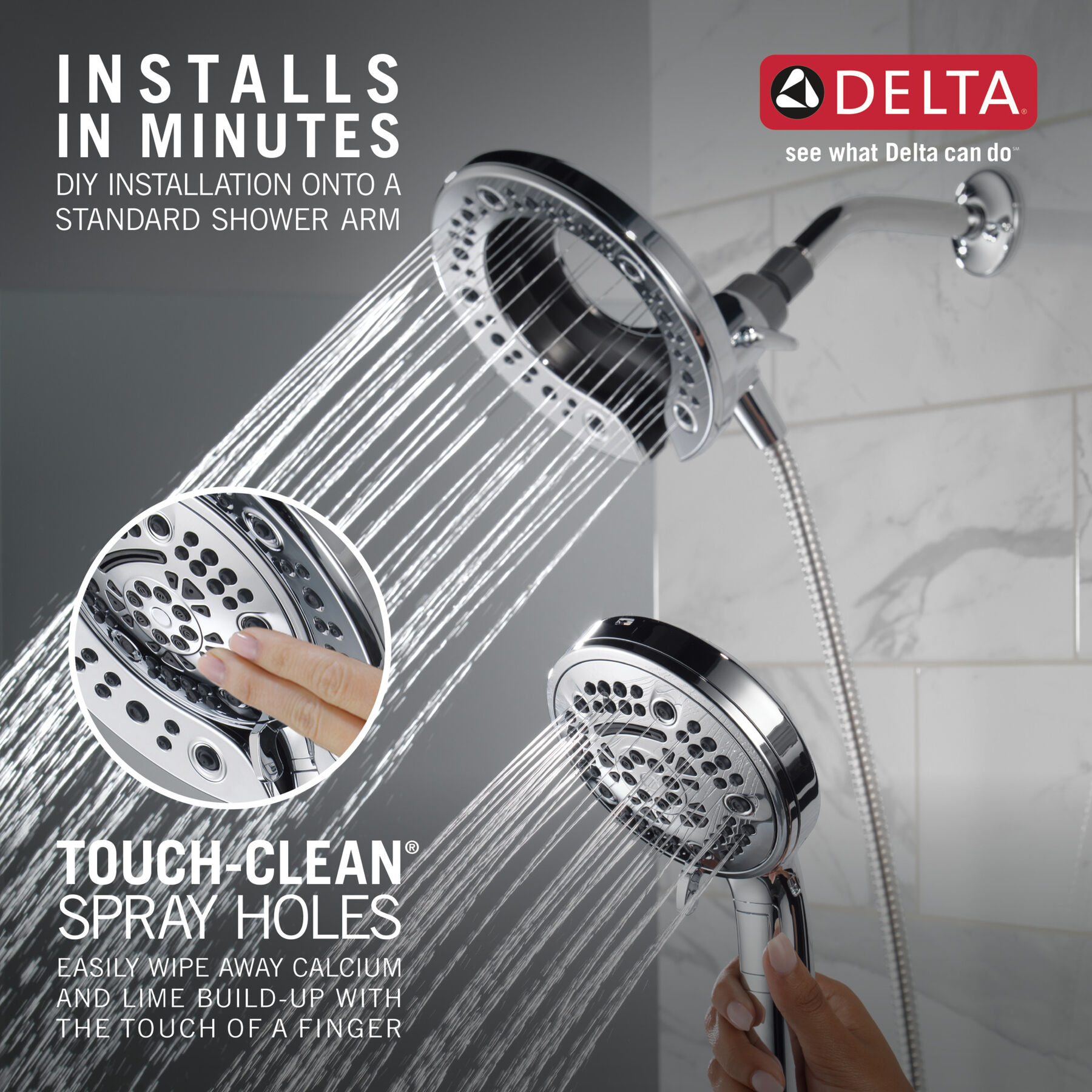 In2ition® 7-Setting Two-in-One Shower (Recertified), image 2