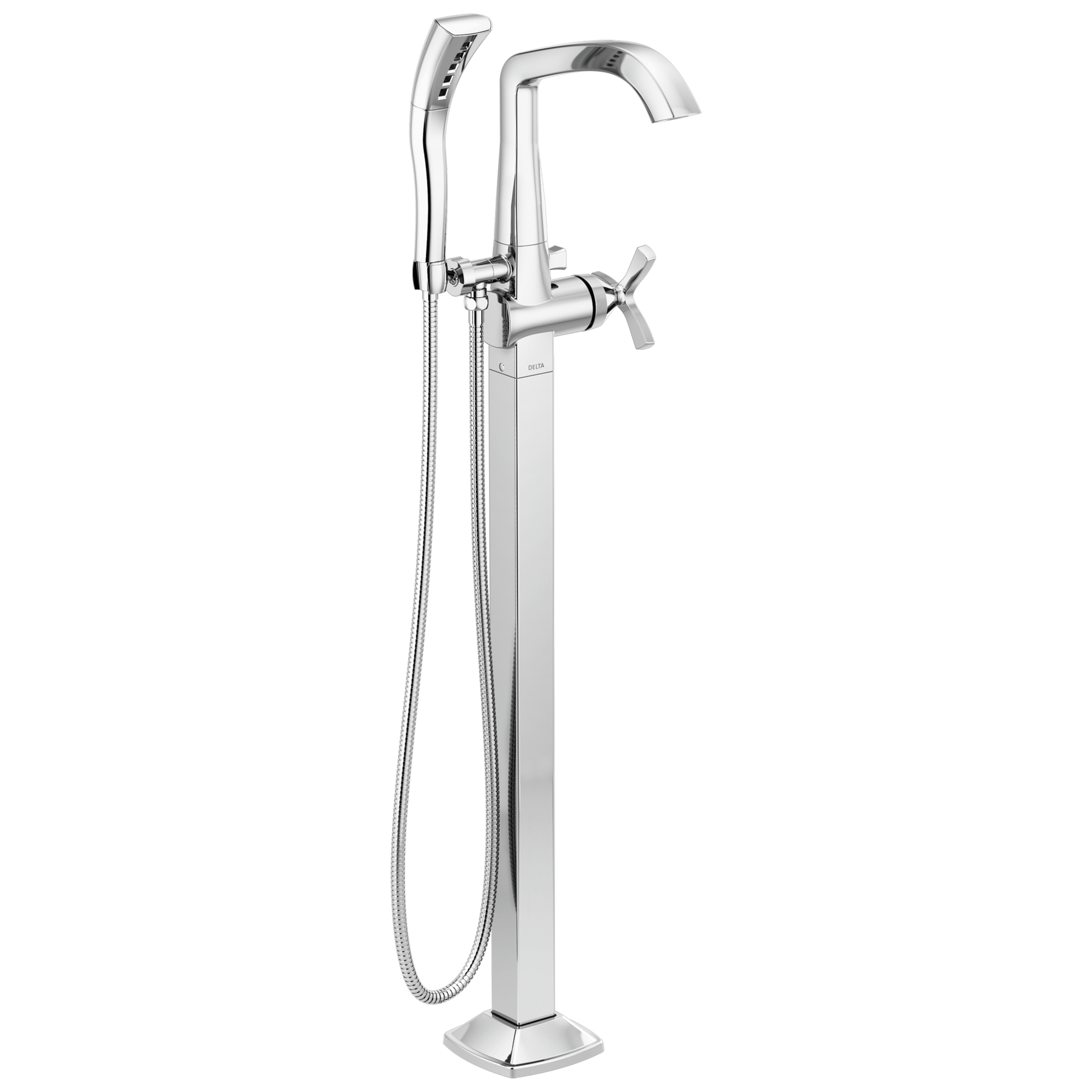 Single Handle Floor Mount Tub Filler Trim