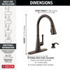 Single Handle Pull-Down Kitchen Faucet with Soap Dispenser and ShieldSpray® Technology
