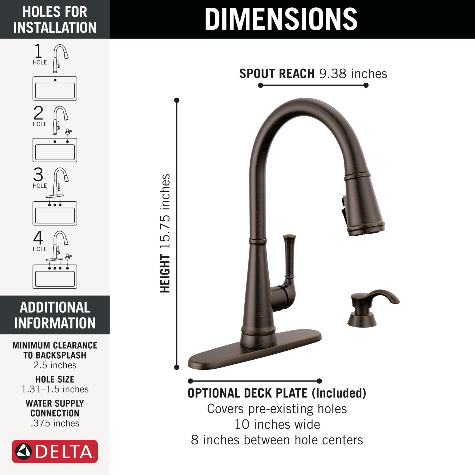 Single Handle Pull-Down Kitchen Faucet with Soap Dispenser and ShieldSpray® Technology, image 3