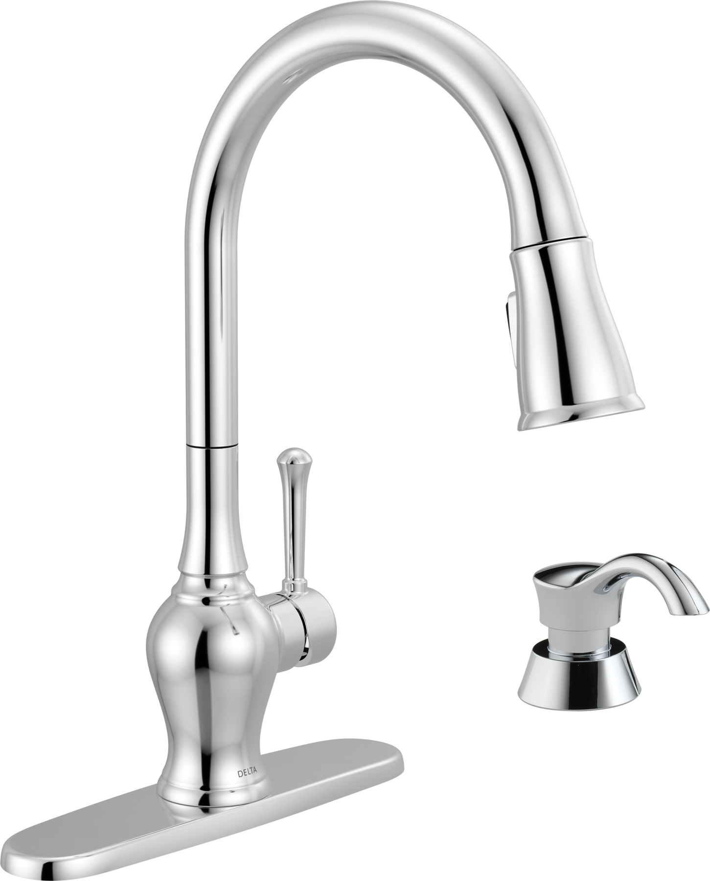 Pull-Down Kitchen 1 Handle with Soap Dispenser Bundle, image 1