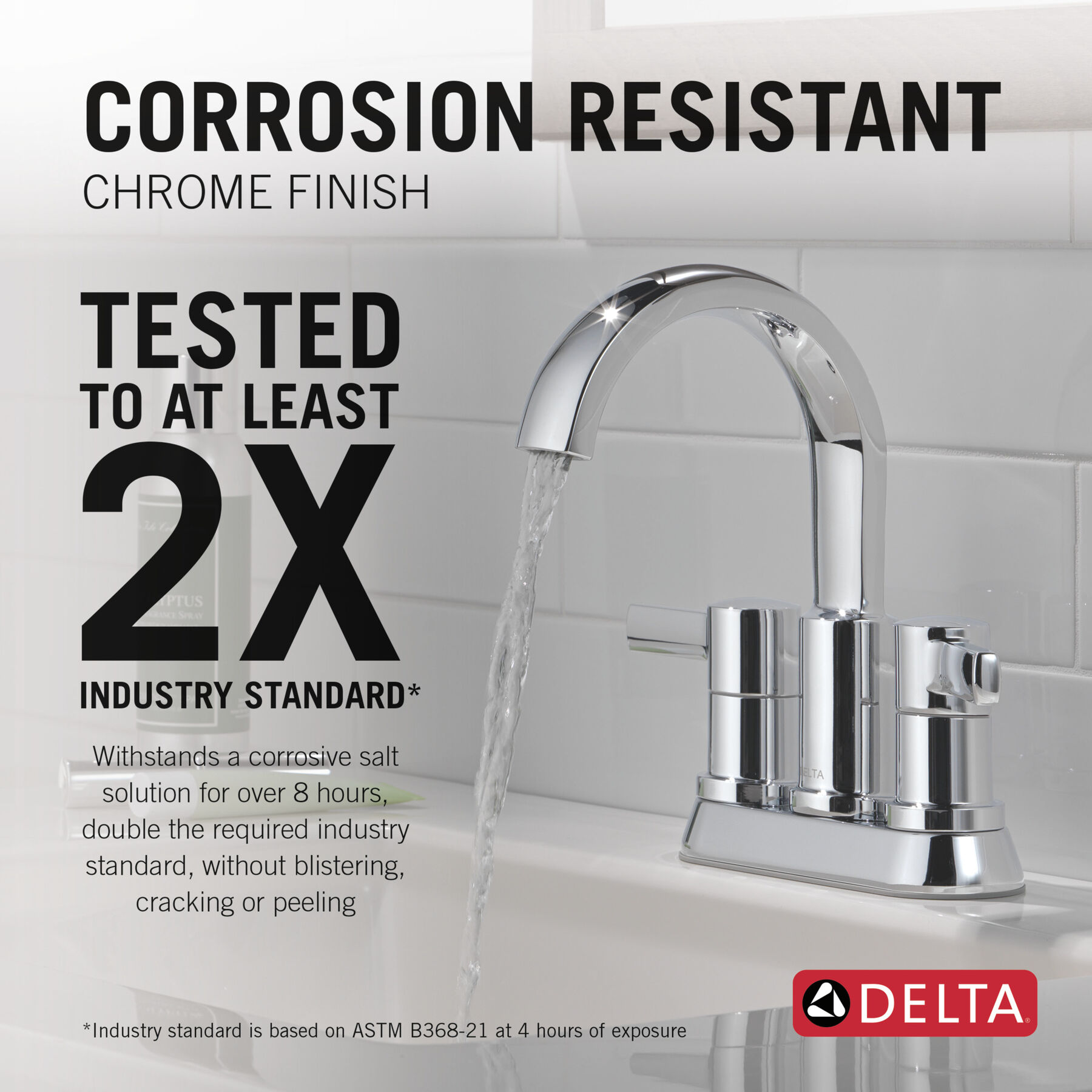 Two Handle Centerset Bathroom Faucet, image 2