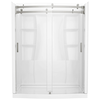 60x32 Alcove Shower Bundle with Door - Center Drain Curve
