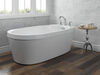 60 in. x 32 in. Freestanding Tub with Integrated Waste and Overflow