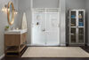 60 x 32" Curved Alcove Shower Base with Left Drain