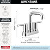 Two Handle Centerset Bathroom Faucet