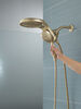 HydroRain® H<sub>2</sub>Okinetic® 5-Setting Two-in-One Shower Head (Recertified)