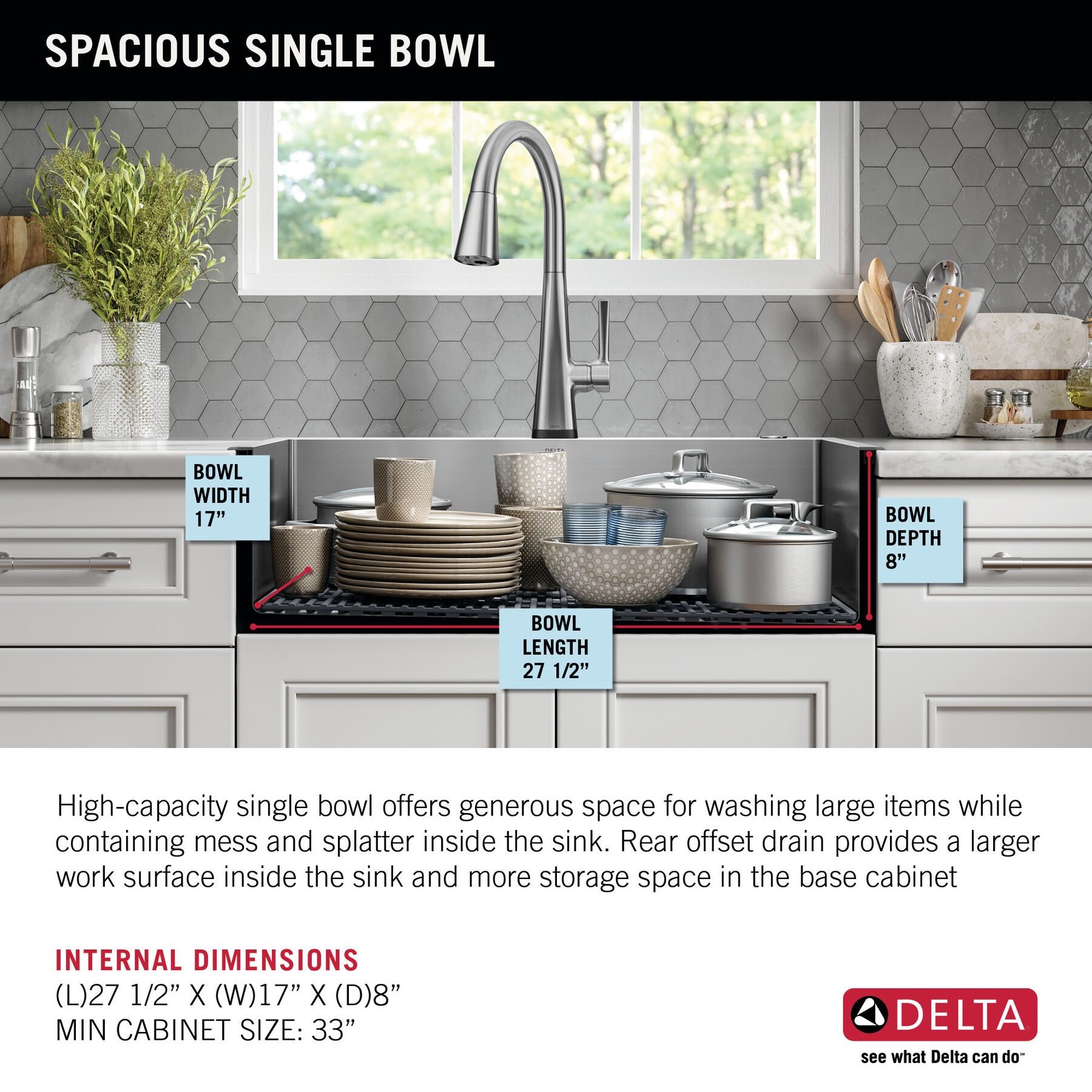 30” Retrofit Farmhouse Apron Front 16 Gauge Stainless Steel Single Bowl Kitchen Sink for Undermount / Drop-In Installation with Accessories, image 4