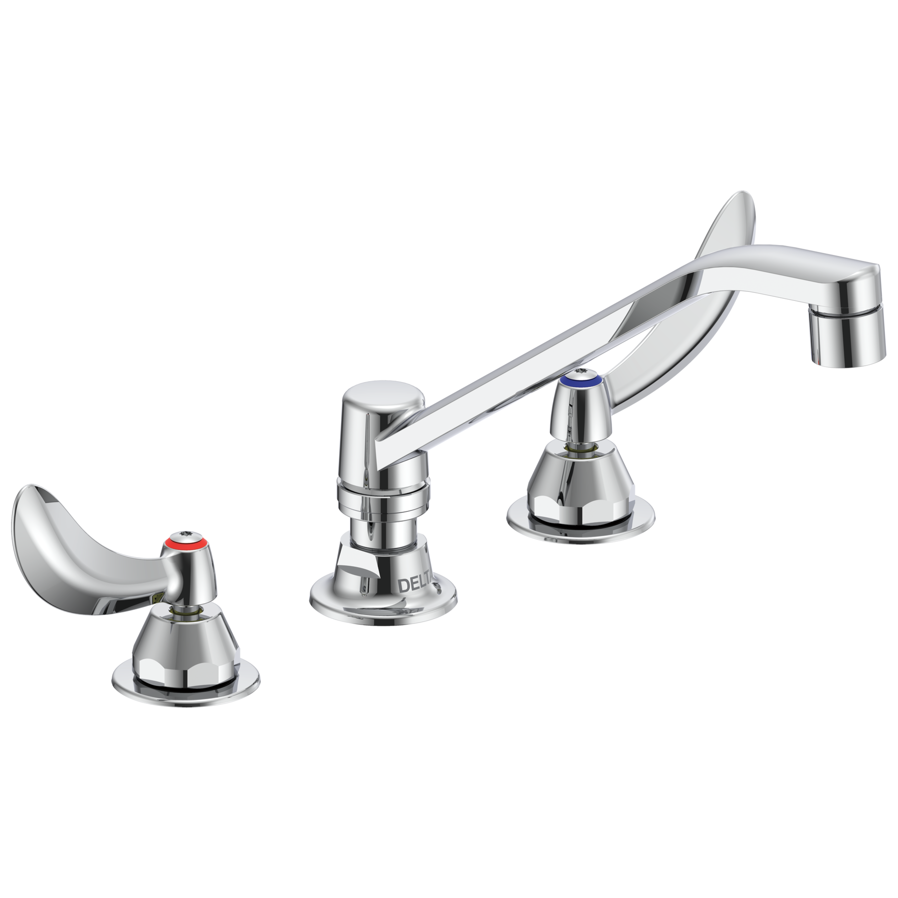 Two Handle 8 In Below Deck-Mount Faucet