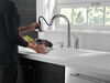 Single Handle Pull-Down Kitchen Faucet with Soap Dispenser