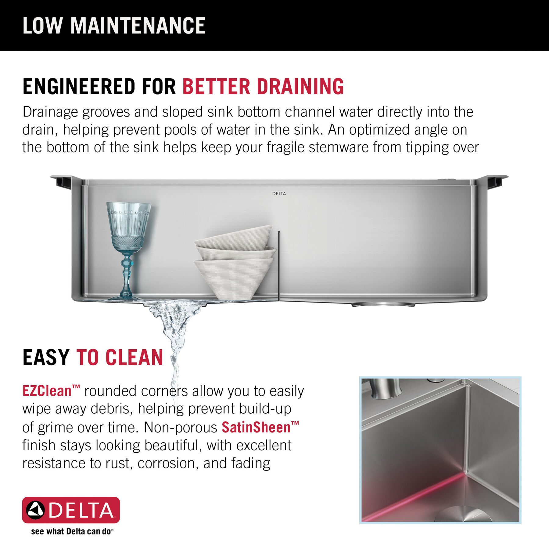 33” Workstation Drop-In Top Mount Double Bowl 16 Gauge Stainless Steel Kitchen Sink with WorkFlow™ Ledge and Accessories, image 8