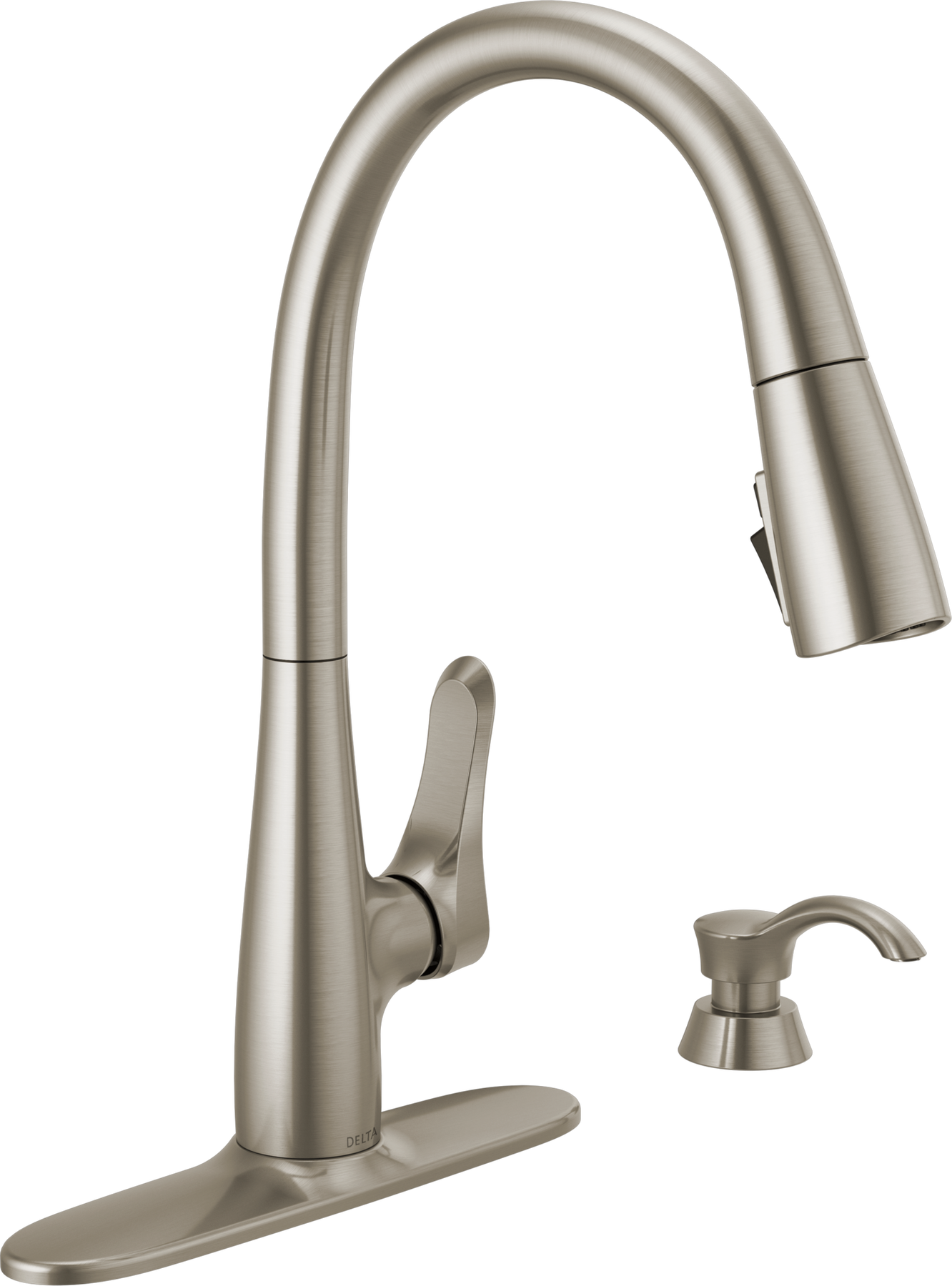 Single Handle Pull-Down Kitchen Faucet with ShieldSpray, image 2